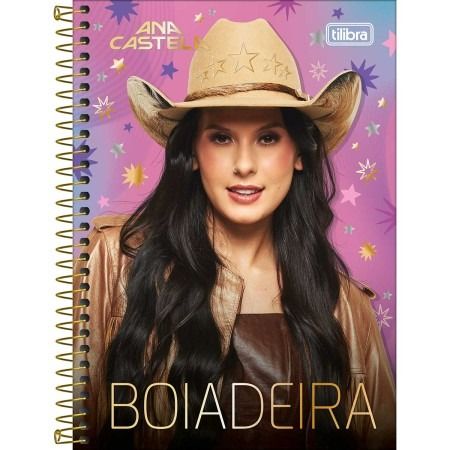 CADERNO ESPIRAL ANA CASTELA 1/4 C.D.